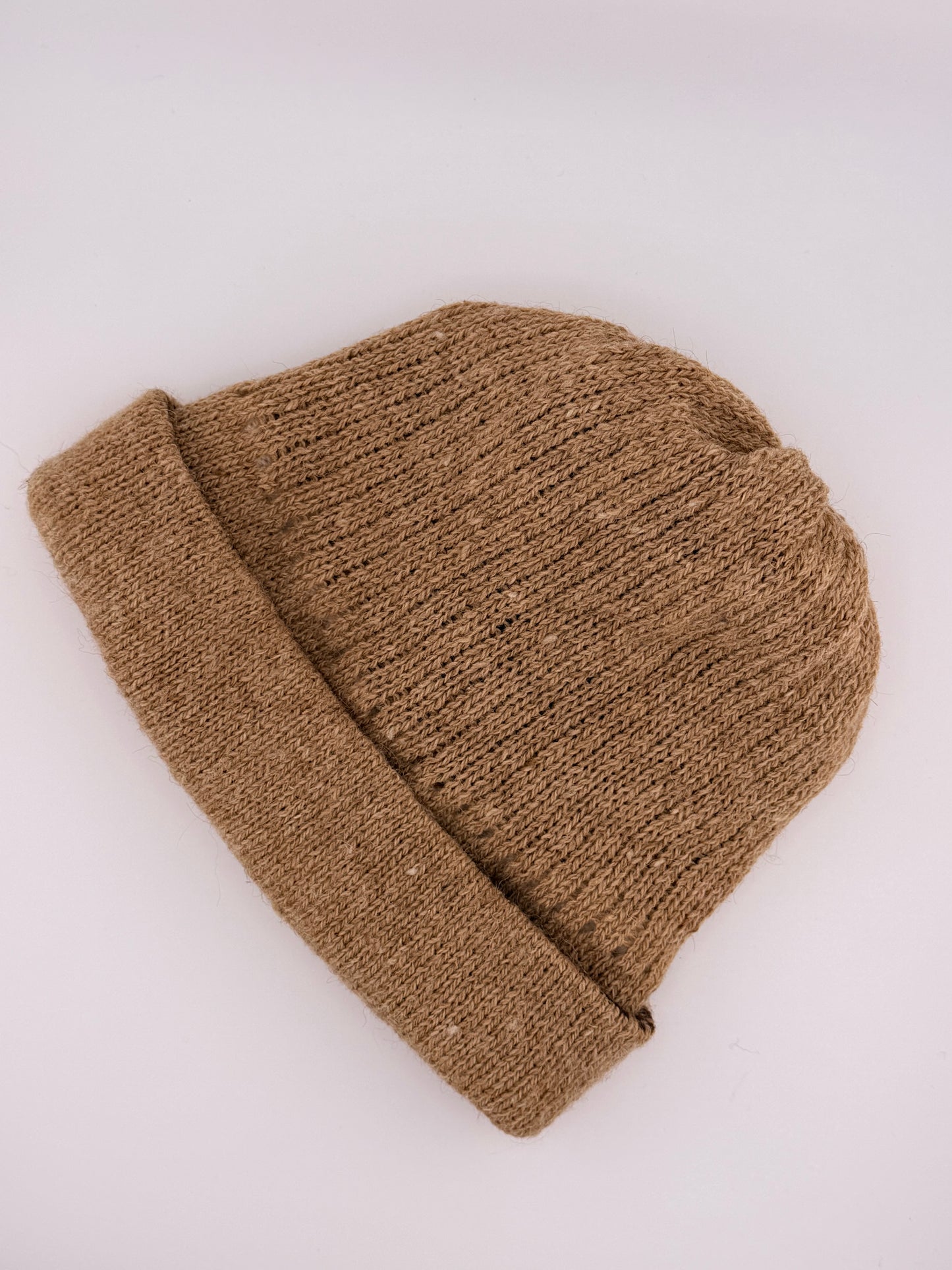 Reversible Baby Alpaca Knit Beanie – Dual Tone