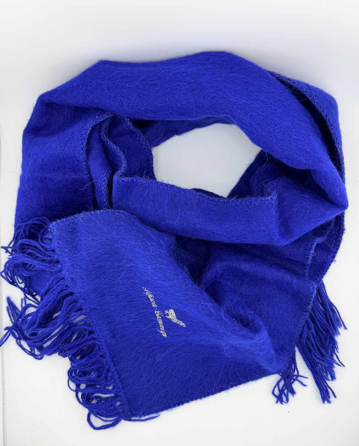 Royal Baby Alpaca Scarf – Blue Camargo