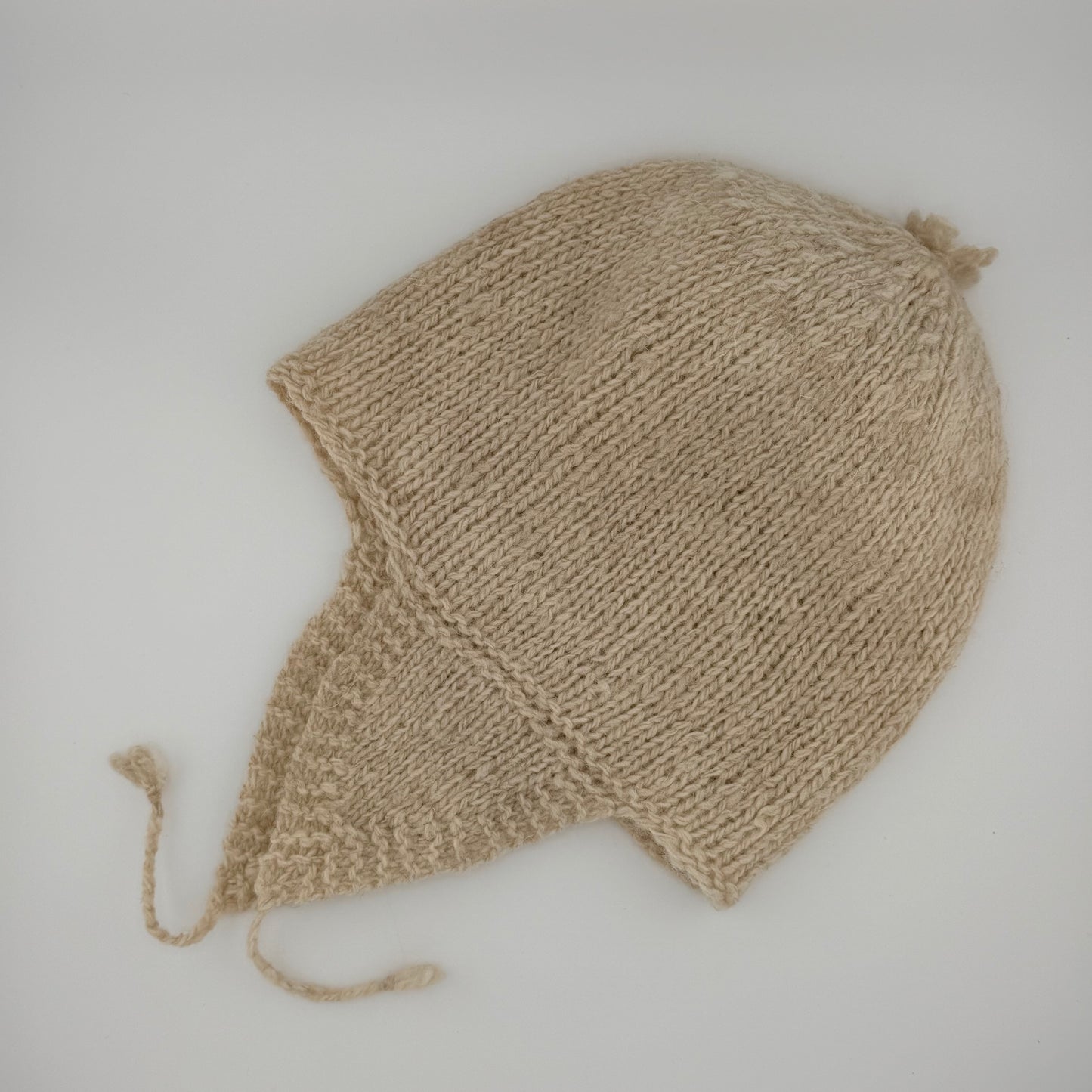 Alpaca Knit Toque – Sand Beige