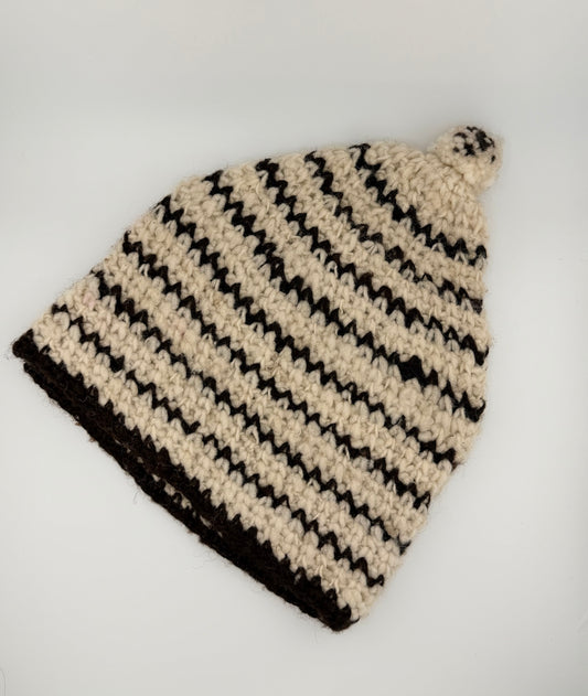 Alpaca Knit Beanie – Natural Oat