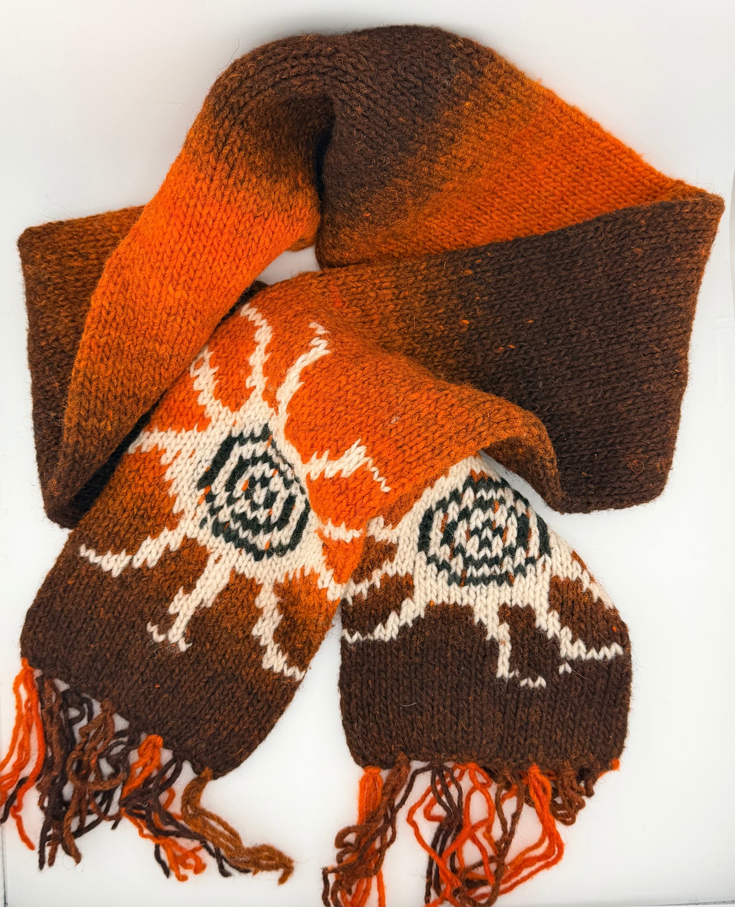 Alpaca Scarf – Burnt Amber