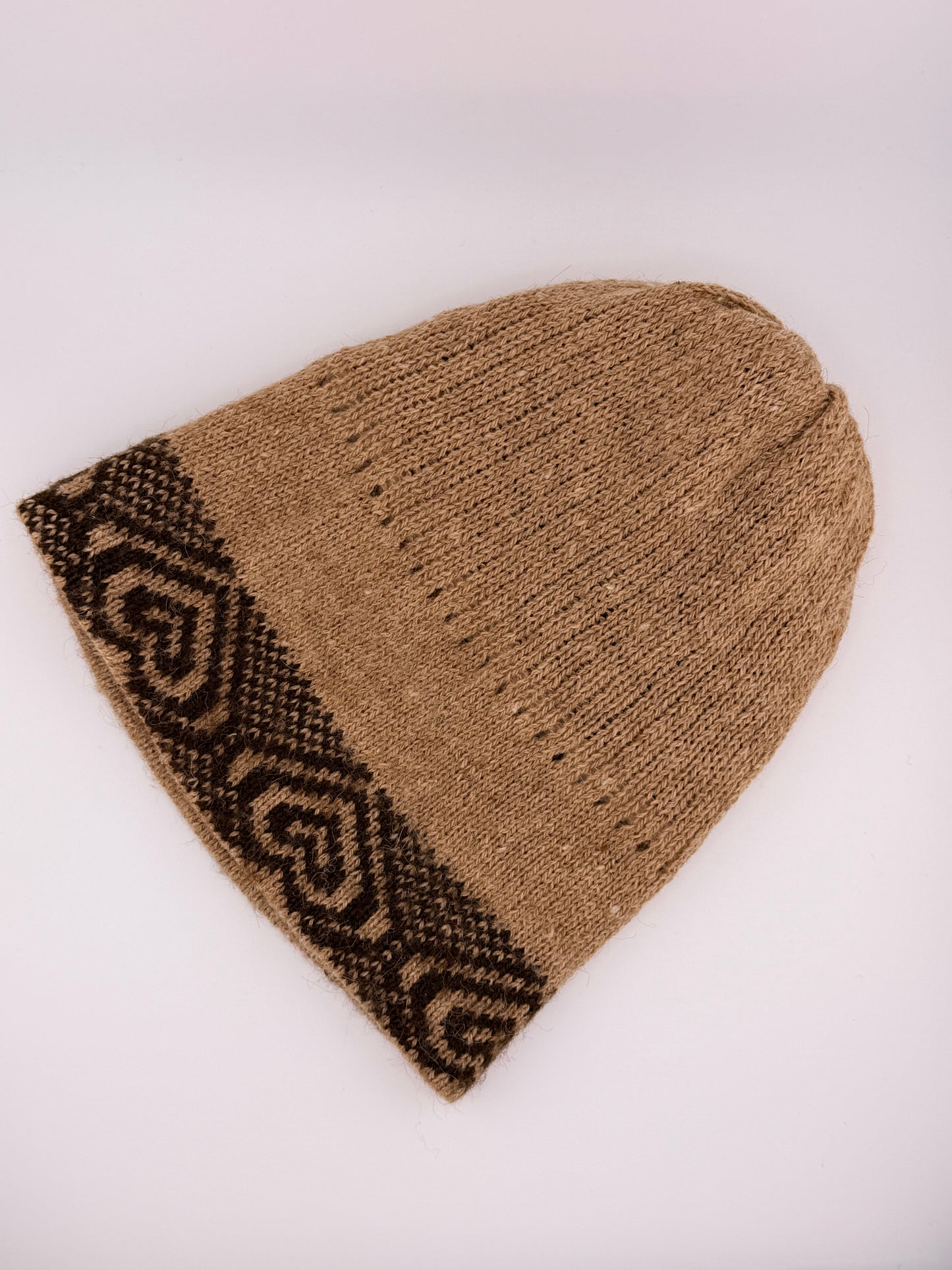 Reversible Baby Alpaca Knit Beanie – Dual Tone