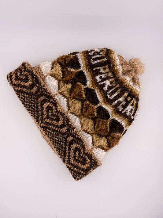 Reversible Baby Alpaca Knit Beanie – Dual Tone