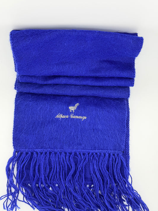 Royal Baby Alpaca Scarf – Blue Camargo