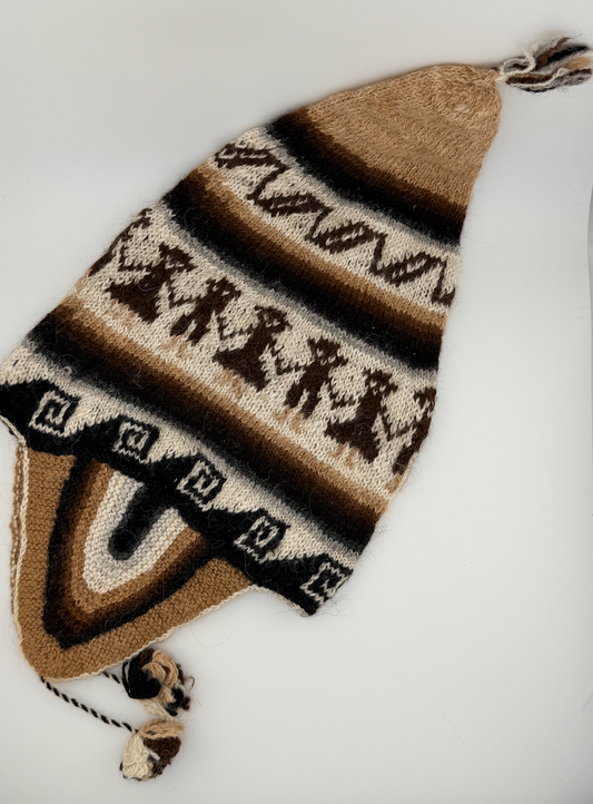 Royal Baby Alpaca Chullo — Andean Earth Tones