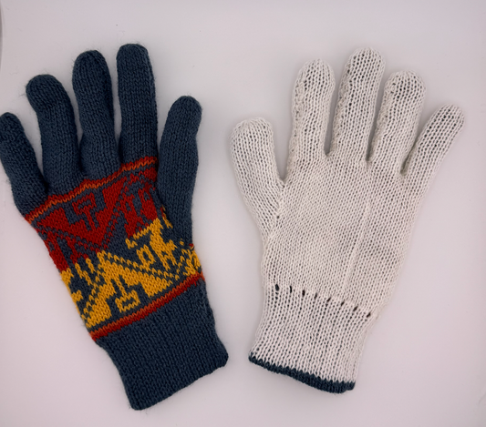 Reversible Baby Alpaca Andean Gloves