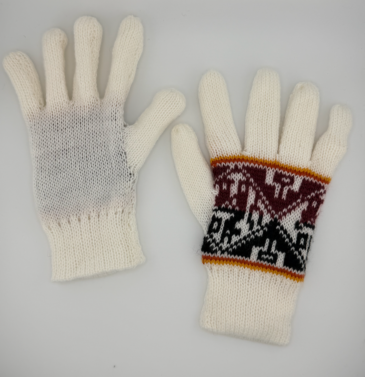 Reversible Baby Alpaca Andean Gloves